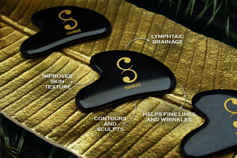 BEST SKINCARE - ( AM/PM ) SKINCARE FACE OIL SERUM DUO WITH GUA SHA - SIMREE