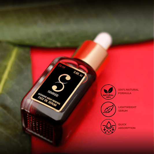 INTENSIVE NIGHT RENEWAL FACE OIL SERUM FOR MEN & WOMEN - SIMREE