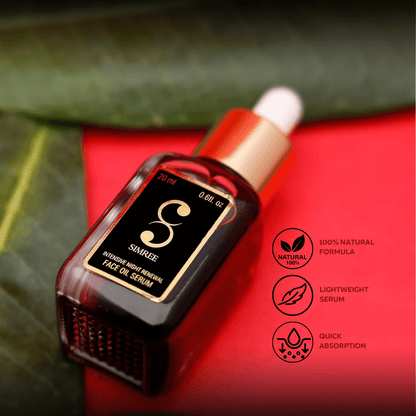 INTENSIVE NIGHT RENEWAL FACE OIL SERUM FOR MEN & WOMEN - SIMREE