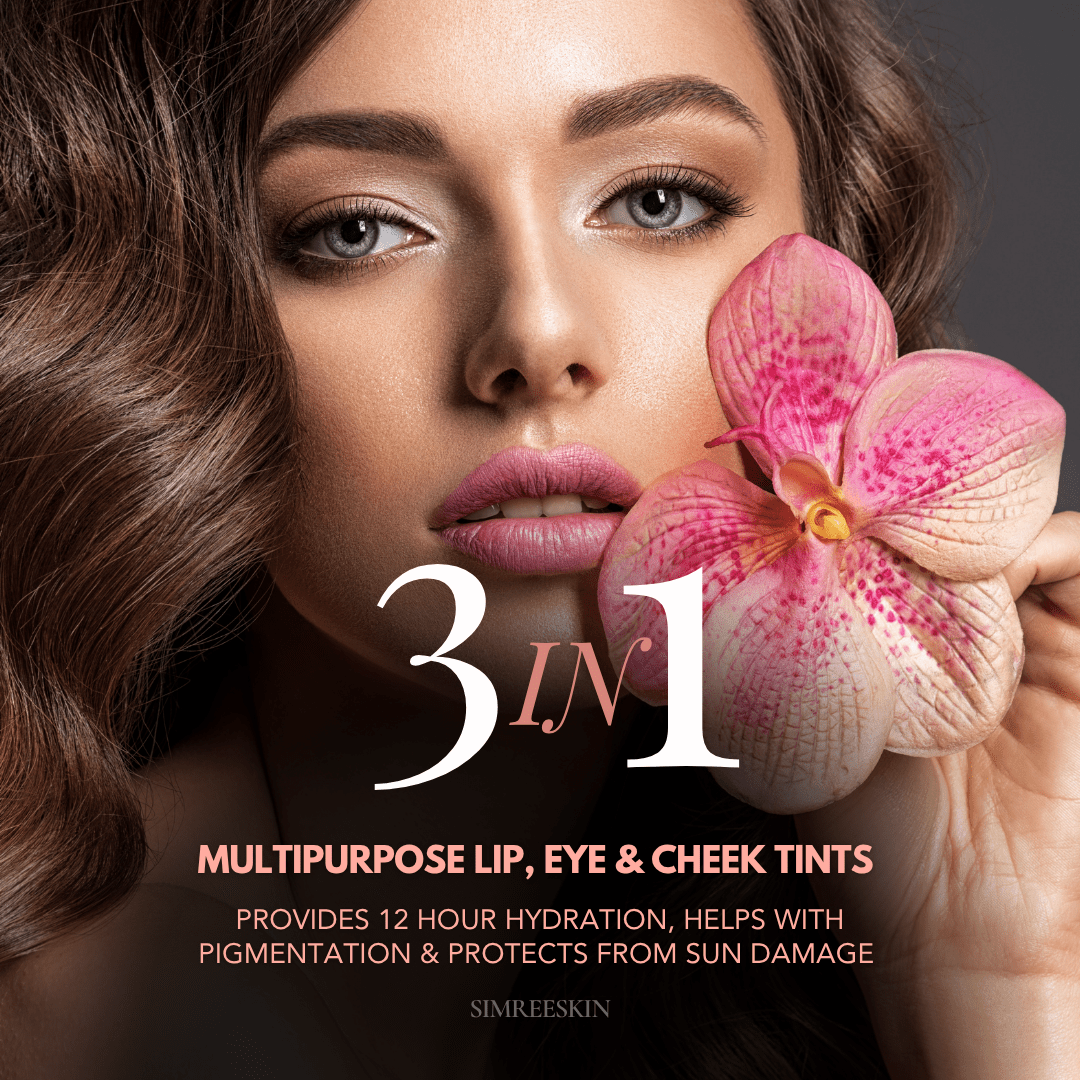 TINTED TRINITY ( LIP, EYE & CHEEK TINTS ) - SIMREE