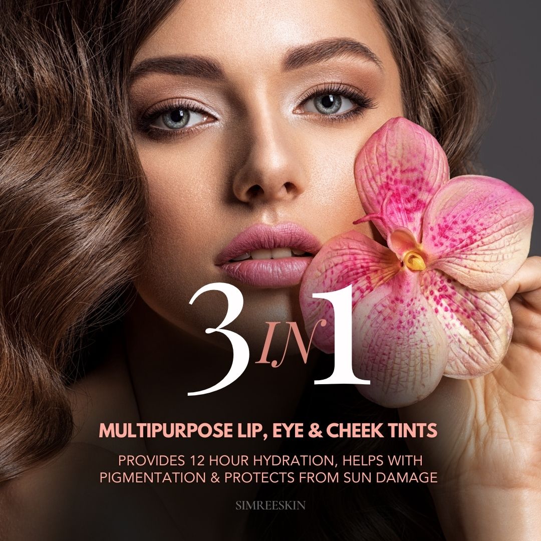 TINTED TRINITY ( LIP, EYE & CHEEK TINTS ) - SIMREE